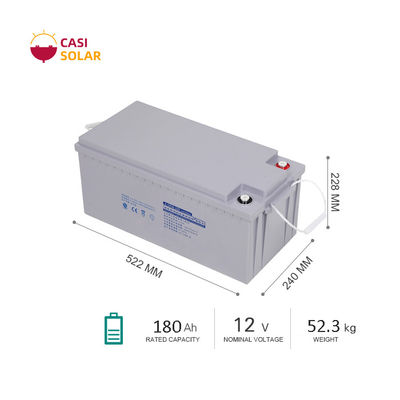 180Ah Deep Cycle Gel Battery Valve Regulated Lead Acid 12v