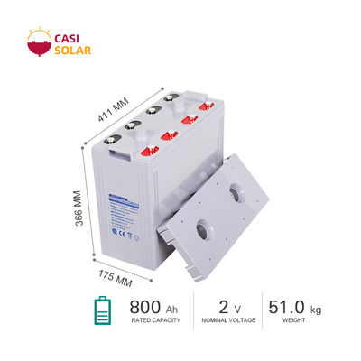 800Ah Deep Cycle Gel Battery 2V Maintenance Free Solar