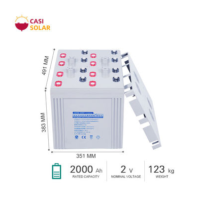 2V Deep Cycle Gel Battery 2000Ah Maintenance Free