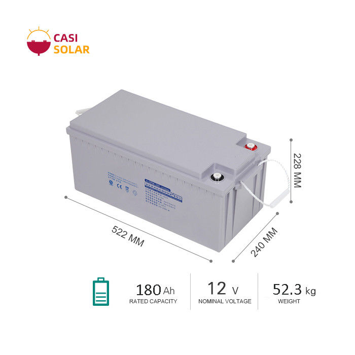 180Ah Deep Cycle Gel Battery Valve Regulated Lead Acid 12v