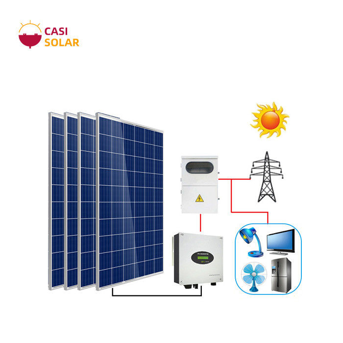 GPRS Solar Power Backup Generator 200KW Monocrystalline Solar Panel Efficiency